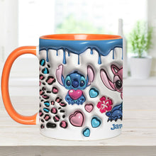 Load image into Gallery viewer, Personalized Ohana Accent Mug Custom Name Gift for Couples

