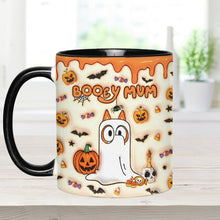 Load image into Gallery viewer, Personalized Booey Mum Accent Mug Custom Name Gift for Mom
