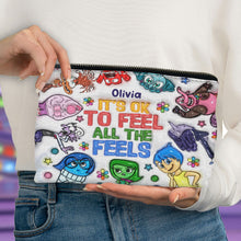 Load image into Gallery viewer, Personalized It's Ok To Feel All The Feels Pouch for Kids Gift
