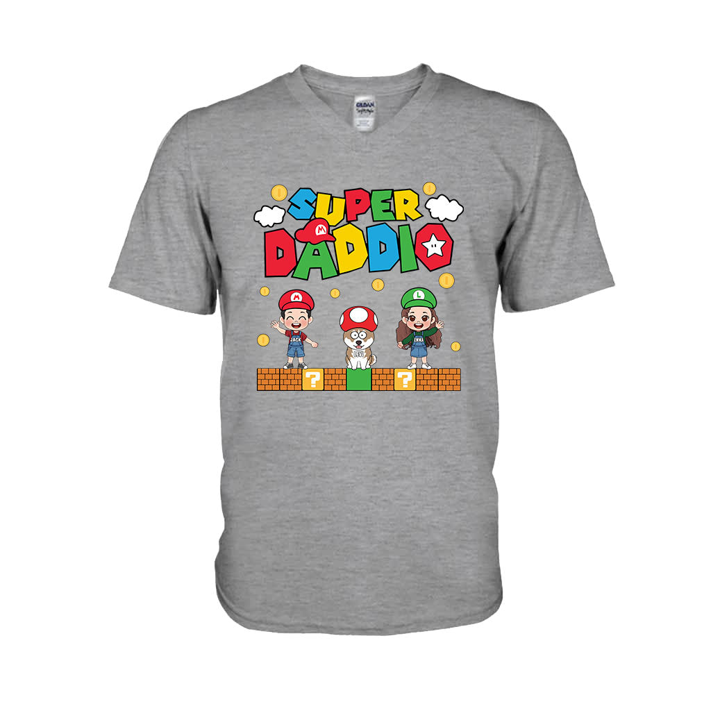 Personalized Super Daddio T-shirt & Hoodie Gift for Dad