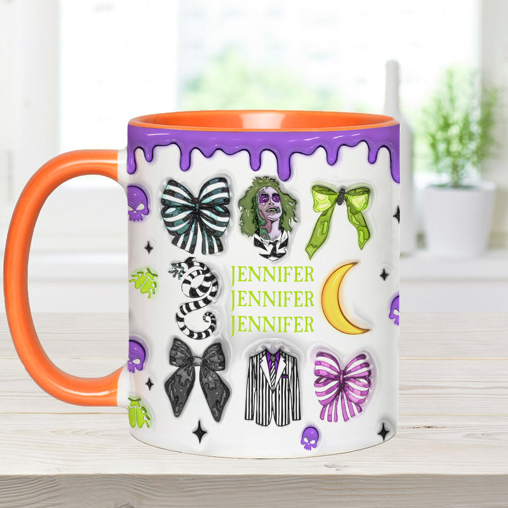 Personalized Accent Mug with Unique Design for Halloween Gift
