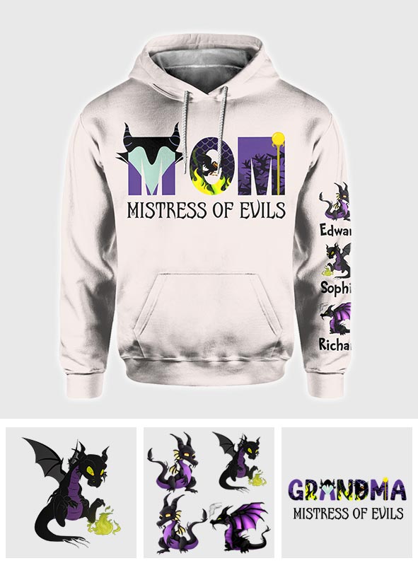 Personalized Mistress of Evils All Over Shirt for Mom - Custom Design Gift