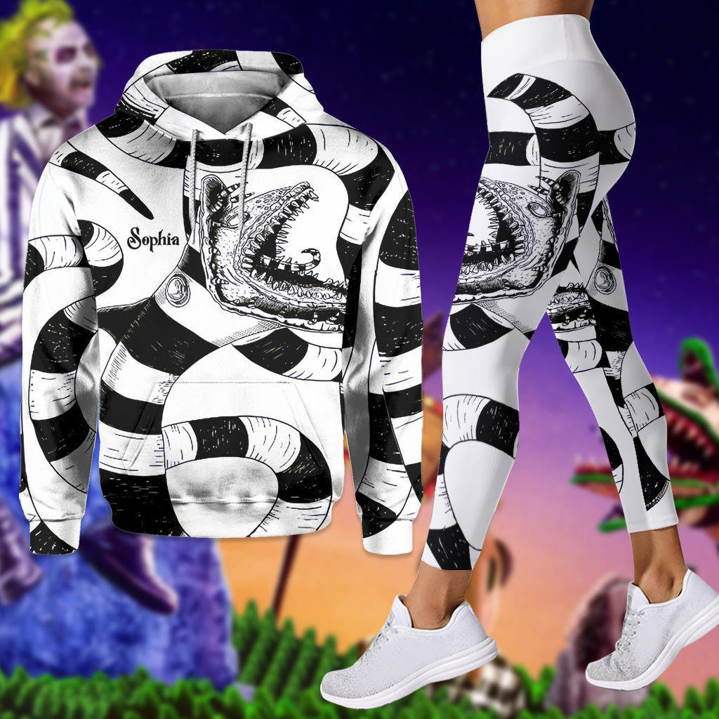 Personalized Beetlejuice Hoodie and Leggings Set for Halloween