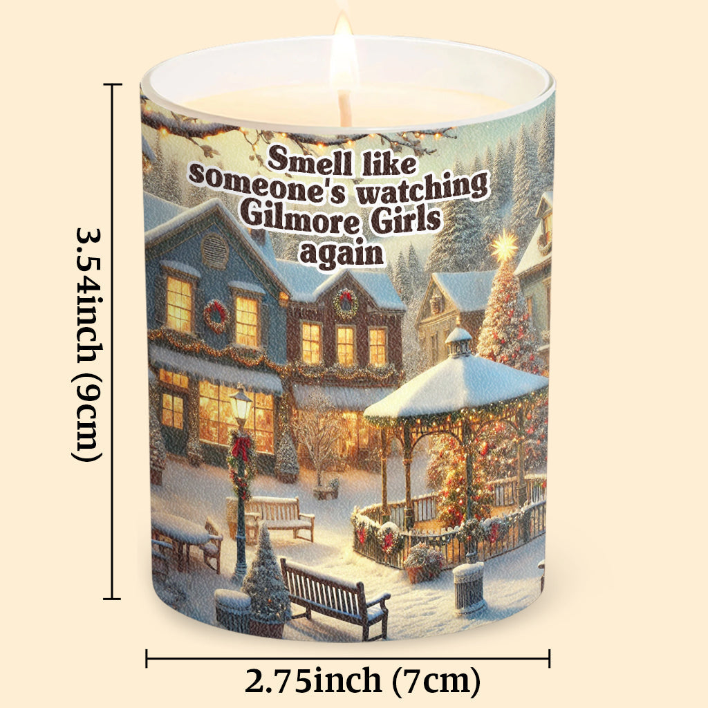 Personalized Scented Candle with Wooden Lid for Fans of Gilmore Girls