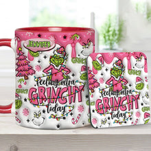 Load image into Gallery viewer, Personalized Grinch Accent Mug &amp; Coaster Gift for Christmas
