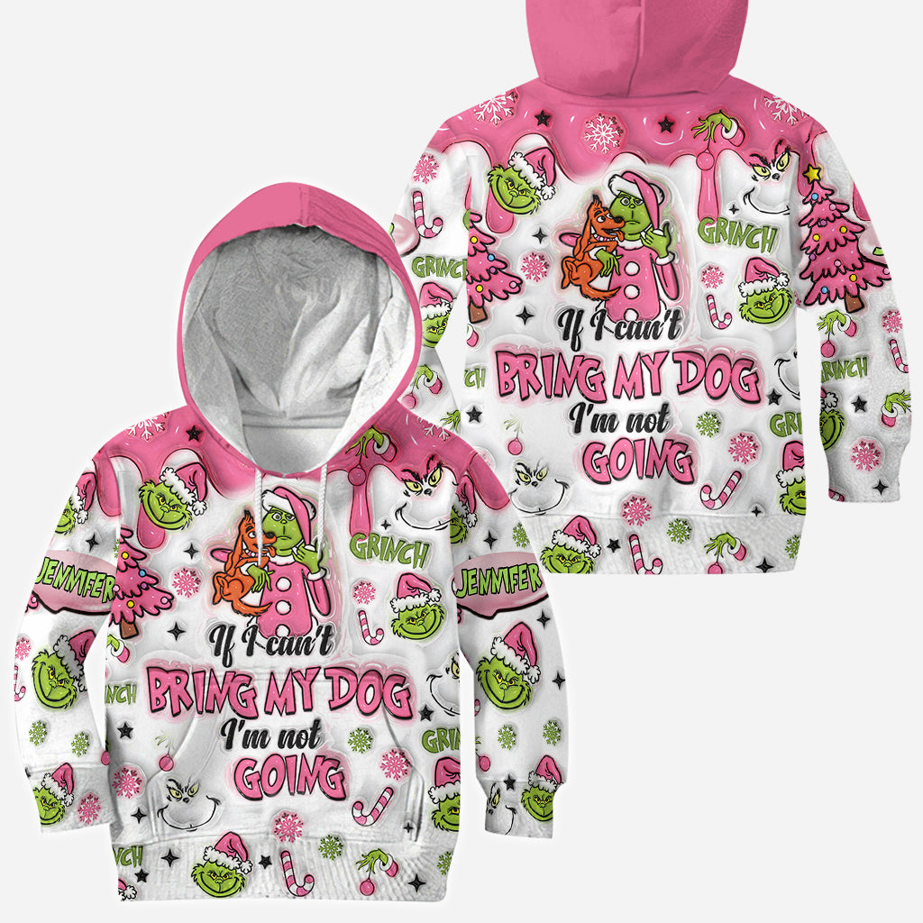 Personalized Christmas All Over Shirt with Grinch Design for Dog Lovers