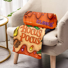 Load image into Gallery viewer, Personalized Hocus Pocus Blanket Custom Name Gift for Halloween
