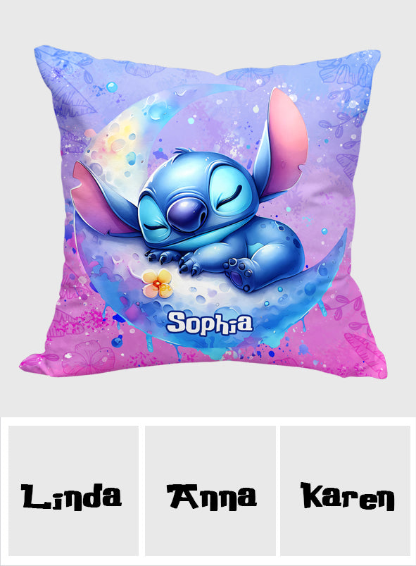 Personalized Ohana Throw Pillow Custom Name Gift for Kids