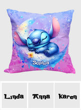 Load image into Gallery viewer, Personalized Ohana Throw Pillow Custom Name Gift for Kids

