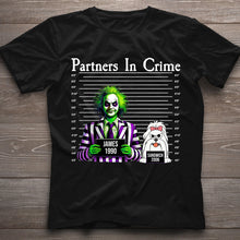 Load image into Gallery viewer, Personalized Partners In Crime T-shirt &amp; Hoodie for Mom/Dad
