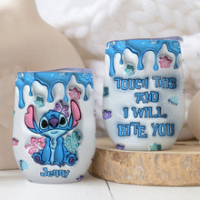 Load image into Gallery viewer, Personalized Ohana Wine Tumbler Custom Name Gift for Birthday
