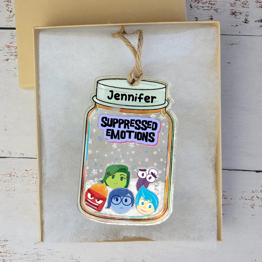Personalized 3 Layered Shaker Ornament for Christmas Decoration