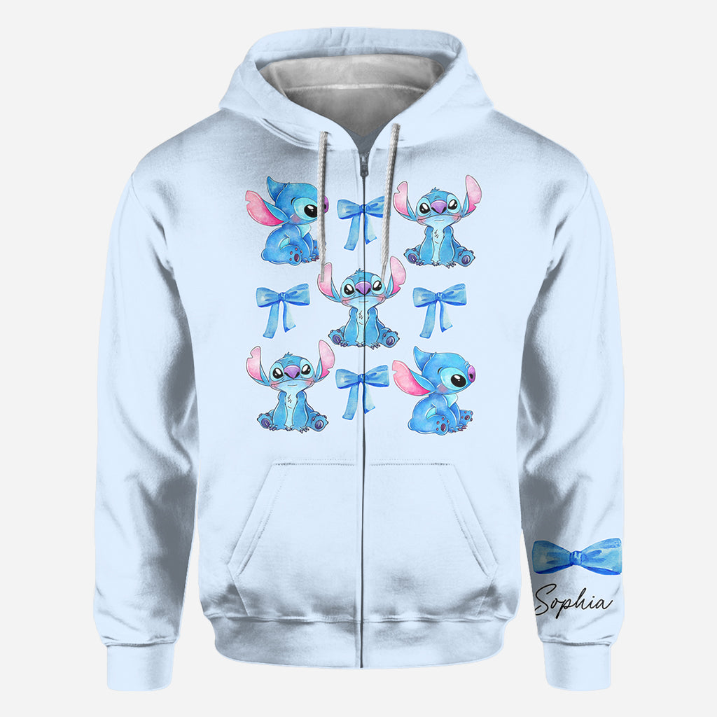 Personalized Stitch All Over Shirt Cute Gift for Kids