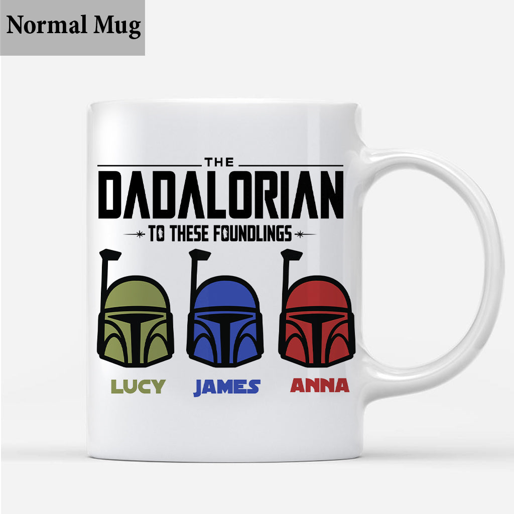 Personalized The Dadalorian Mug Custom Family Names Gift