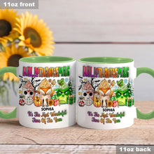 Load image into Gallery viewer, Personalized Hallothanksmas Accent Mug Custom Name Gift
