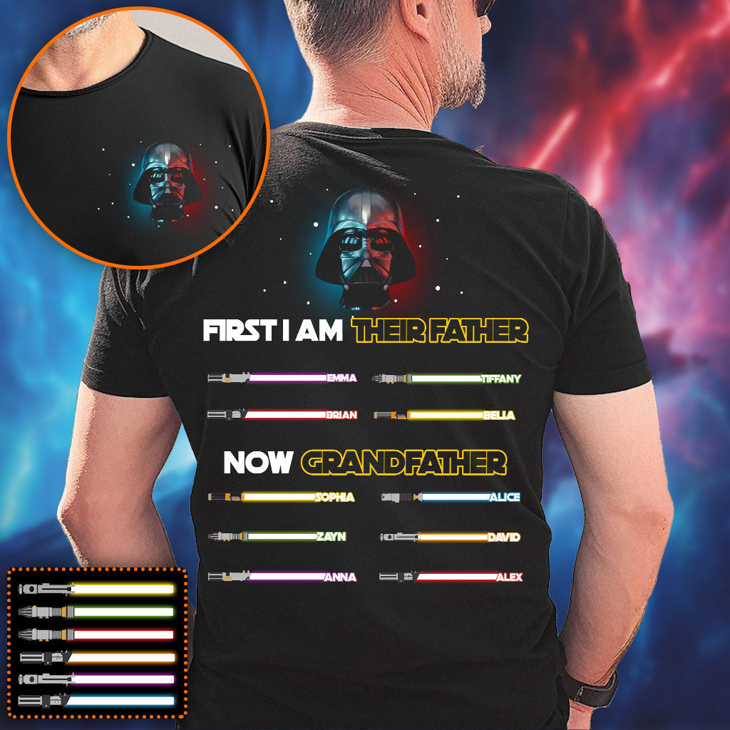 Personalized Darth Vader T-shirt and Hoodie for Grandfather's Day