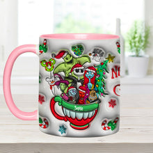 Load image into Gallery viewer, Personalized Merry Grinchmas Accent Mug with Custom Name for Holiday Gifts
