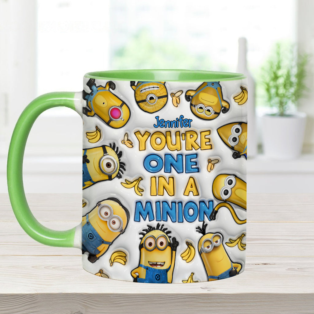 Personalized Minion Accent Mug Custom Name Gift for Birthday