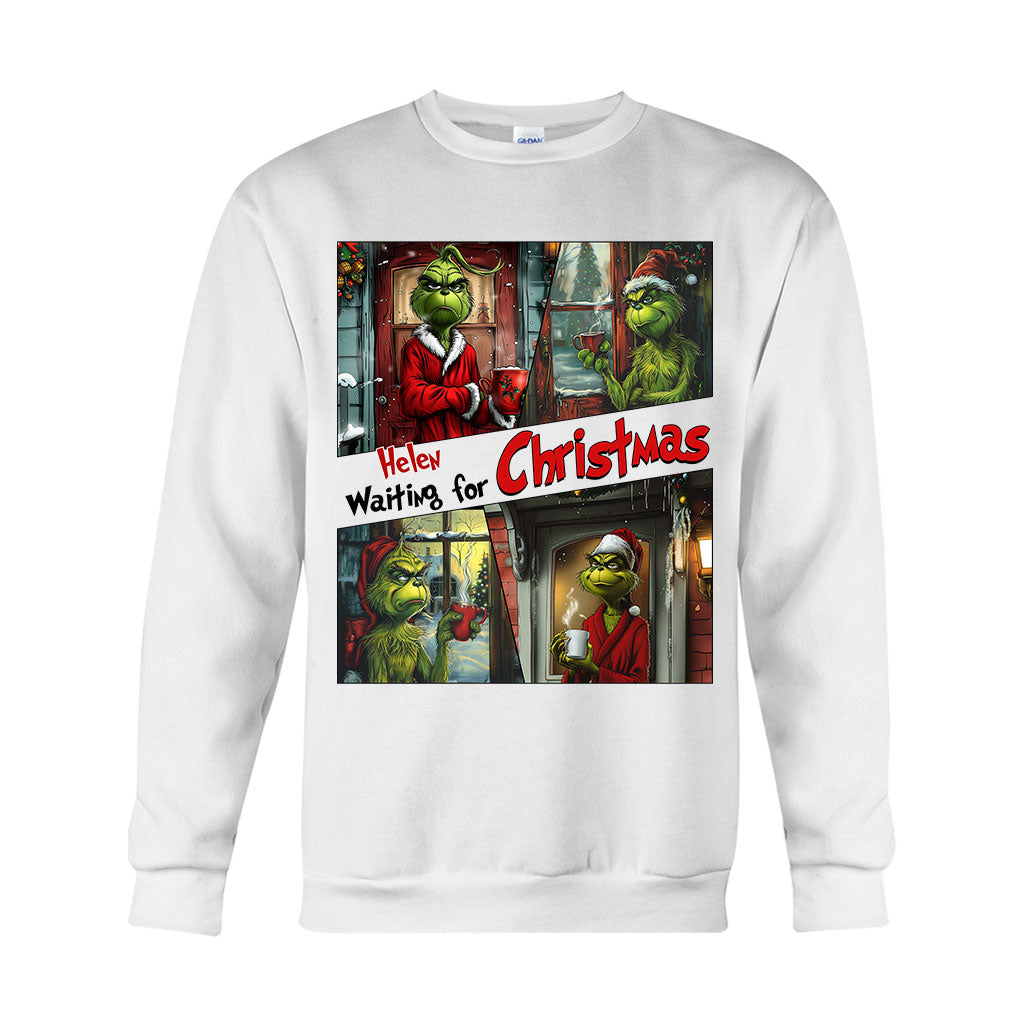 Personalized Grinch Christmas T-shirt & Hoodie Gift for Mom