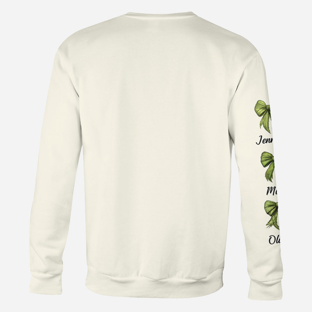 Personalized Mama Christmas All Over Shirt Custom Family Gift
