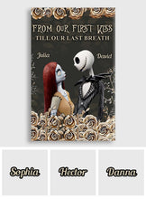 Load image into Gallery viewer, Personalized Nightmare Canvas Art for Couples Custom Name Gift
