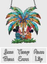 Load image into Gallery viewer, Personalized Palm Tree Suncatcher Ornament Custom Gift for Couple
