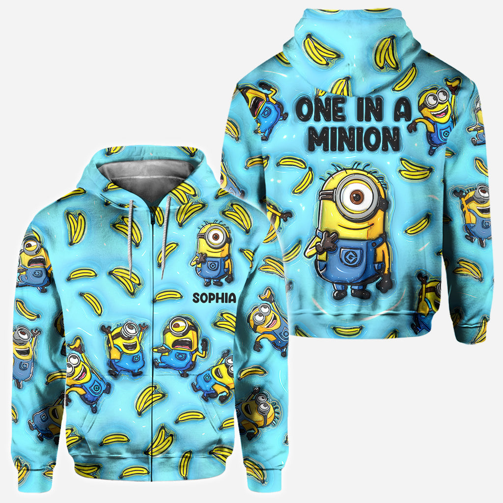 Personalized Minion All Over Shirt Custom Name Birthday Gift