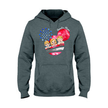 Load image into Gallery viewer, Personalized America Mama T-Shirt &amp; Hoodie Custom Family Gift
