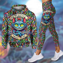 Load image into Gallery viewer, Personalized Cat Design Hoodie &amp; Leggings Set for Women
