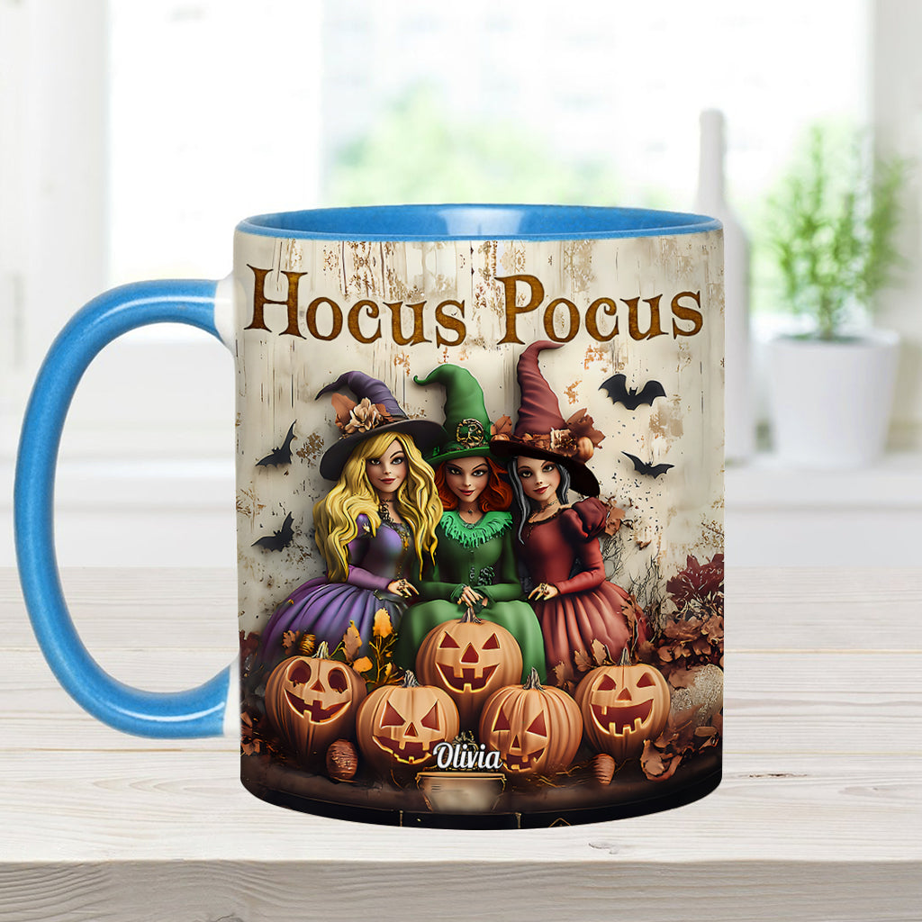 Personalized Hocus Pocus Witches Accent Mug Custom Name Gift