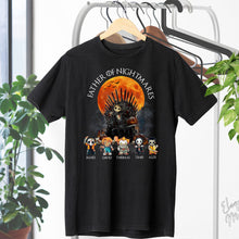 Load image into Gallery viewer, Personalized Father T-Shirt and Hoodie with 4 Character Design
