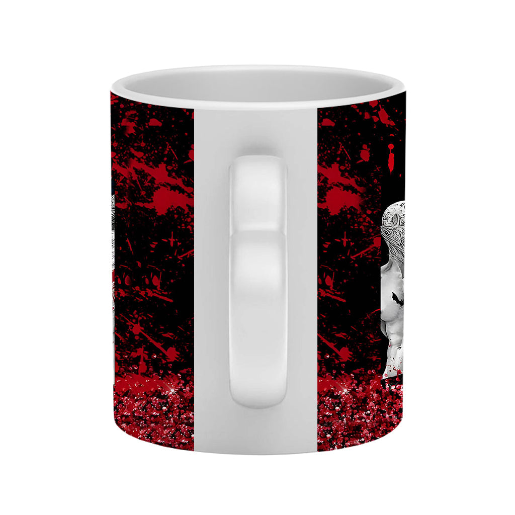 Personalized Heart Handle Mug with 'I Like Bad Boys' Design for Friends