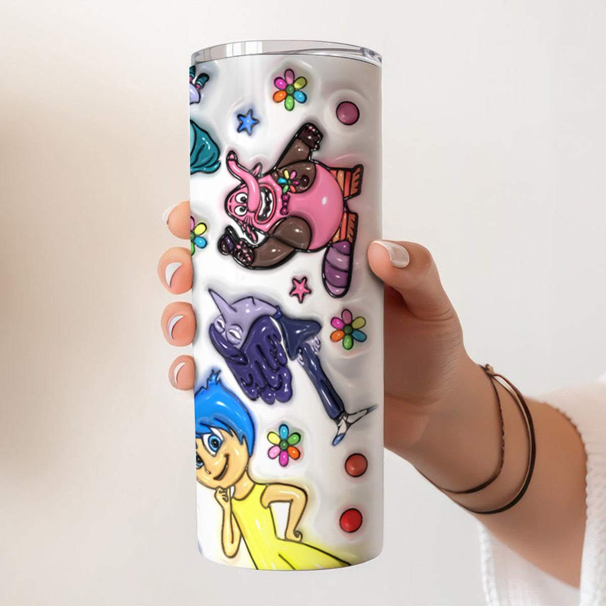 Personalized Stainless Steel Skinny Tumbler Gift for Kids - It's Ok To Feel All The Feels