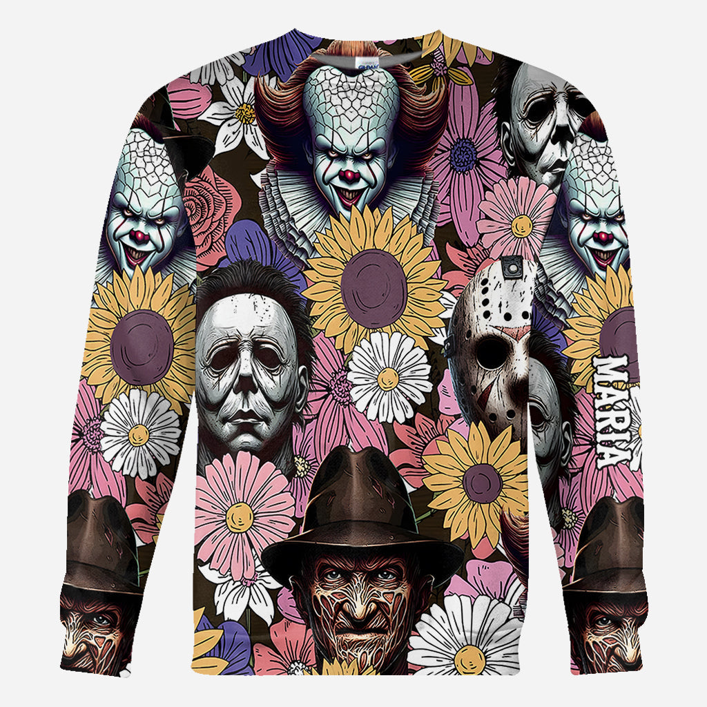 Personalized Horror Themed All Over Shirt Custom Design Gift