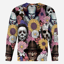 Load image into Gallery viewer, Personalized Horror Themed All Over Shirt Custom Design Gift
