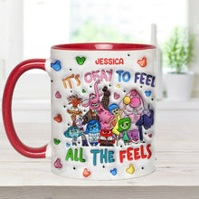 Load image into Gallery viewer, Personalized Ceramic Accent Mug Custom Name Feelings Gift
