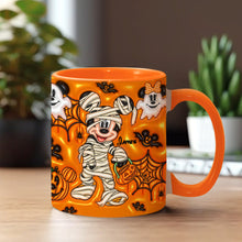 Load image into Gallery viewer, Personalized Halloween Accent Mug for Kids Custom Names
