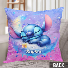 Load image into Gallery viewer, Personalized Ohana Throw Pillow Custom Name Gift for Kids
