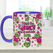 Load image into Gallery viewer, Personalized Grinch Accent Mug Custom Name Christmas Gift
