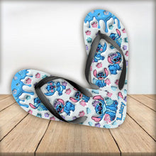 Load image into Gallery viewer, Personalized Ohana Flip Flops Custom Name Beach Gift
