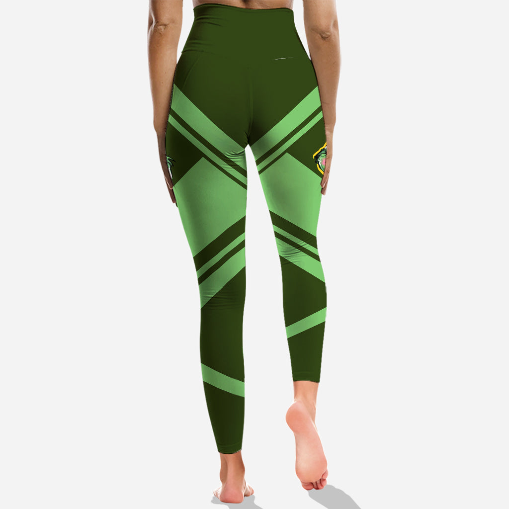 Personalized Grinch Hoodie and Leggings Set for Christmas Gift