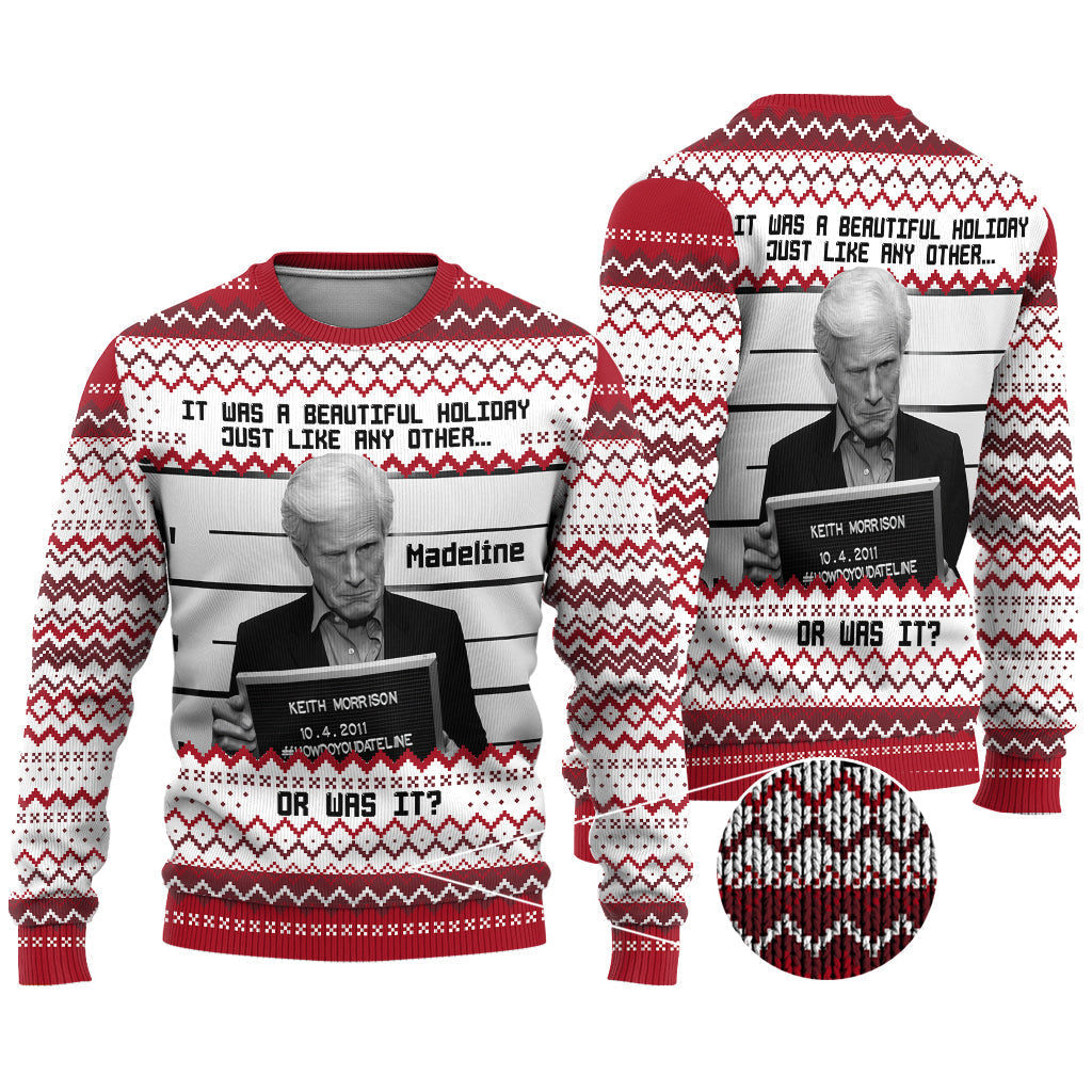 Personalized Holiday Ugly Sweater Custom Name Gift Idea