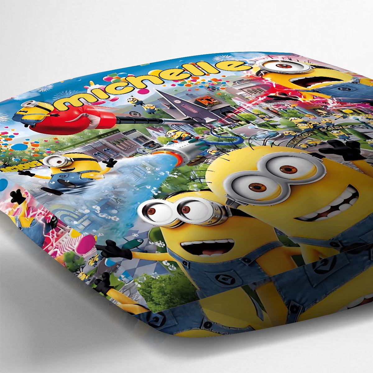 Personalized Minion Throw Pillow Custom Name Gift for Kids