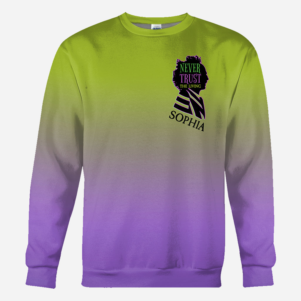 Personalized All Over Shirt Never Trust The Living Unique Gift