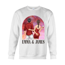 Load image into Gallery viewer, Personalized Couple T-Shirt &amp; Hoodie Unique Gift for Anniversary or Valentine's Day
