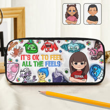 Load image into Gallery viewer, Personalized Kids Pencil Case with Fun Characters &amp; Custom Name
