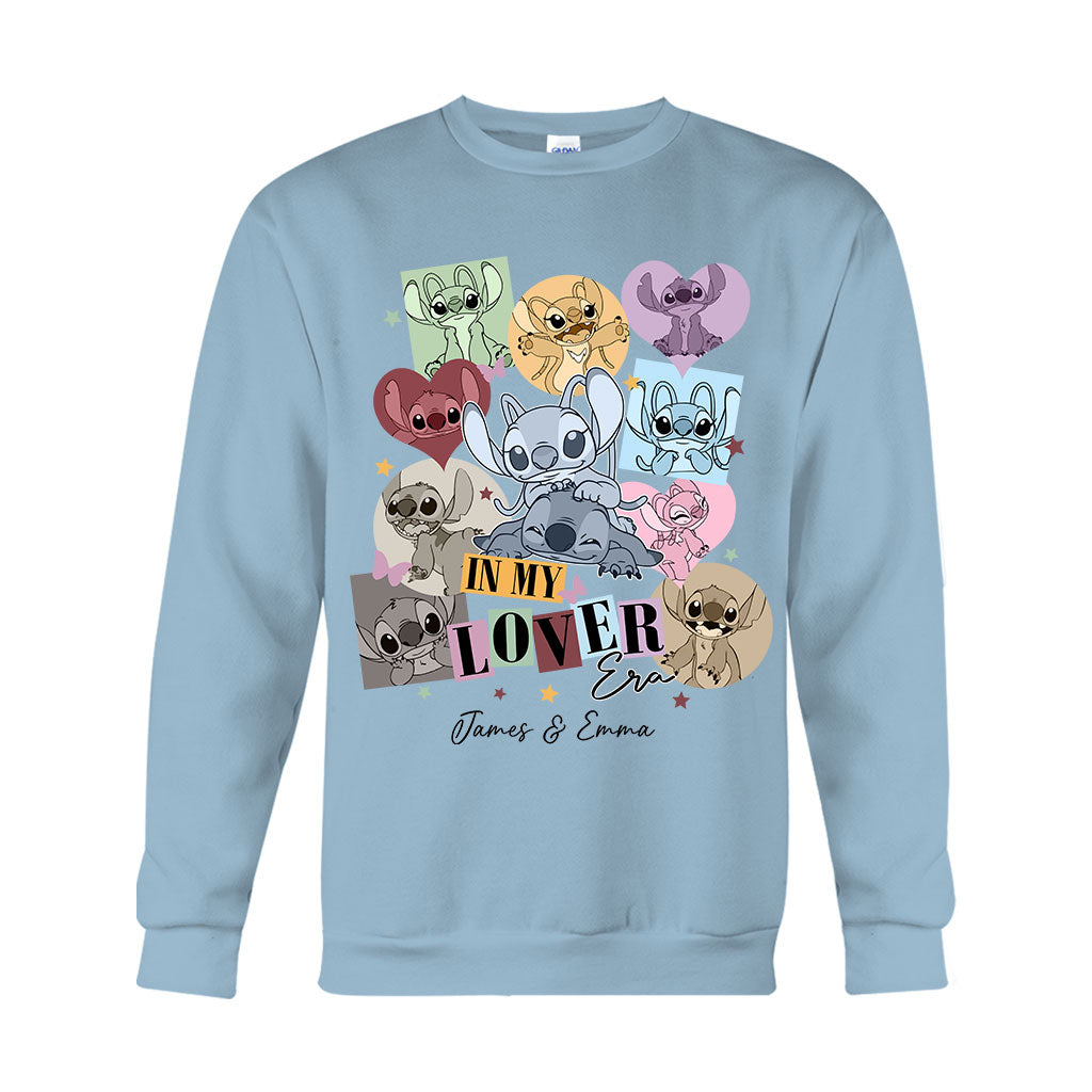 Personalized Couple T-shirt & Hoodie with Custom Names Gift for Her & Him