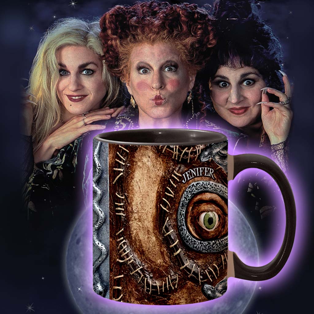 Personalized Three Witches Accent Mug Custom Name Gift for Halloween