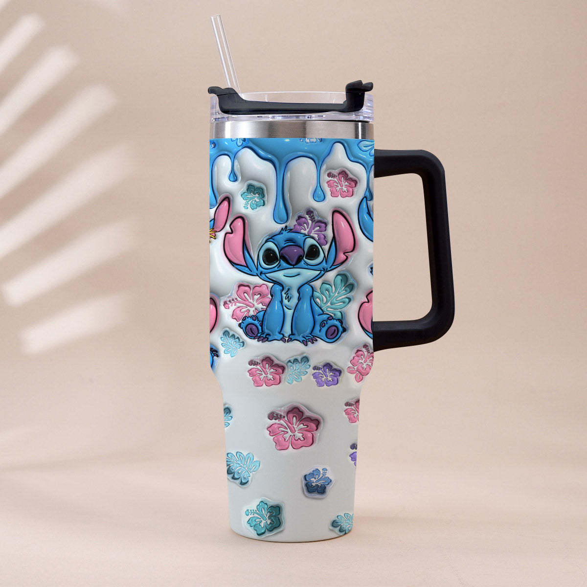 Personalized Ohana Tumbler with Handle Custom Name Gift for Family