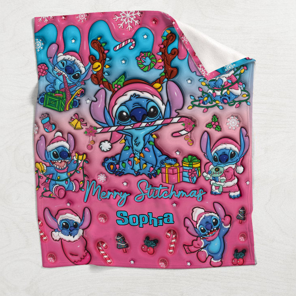 Personalized Ohana Blanket Custom Name Christmas Gift